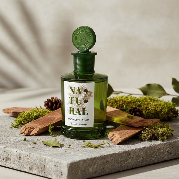 Bonherre mağazasından Monotheme Doğal Sedir Ağacı (Natural Cedar Wood) parfümü, asil sedir ve aromatik notalı lüks İtalyan parfümü.