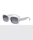 Chiara Beyaz Güneş Gözlüğü - Siyah Gradyan - Bonherre