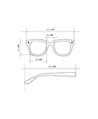 Giovanni Siyah & Gri Güneş Gözlüğü - Mavi Gradyan - Bonherre