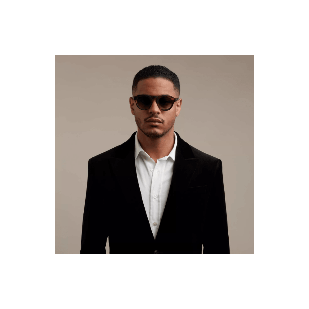 Zeno Round Klasik Havana Güneş Gözlüğü - Siyah Gradyan - Bonherre