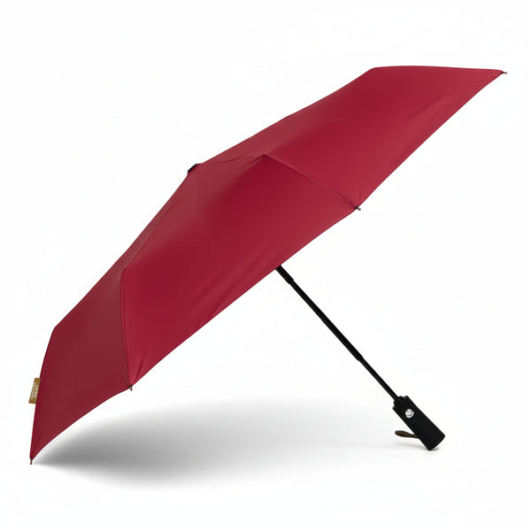 Bonherre mağazasından Original Duckhead The Daily Macenta, sürdürülebilir huş ağacı saplı lüks otomatik şemsiye.