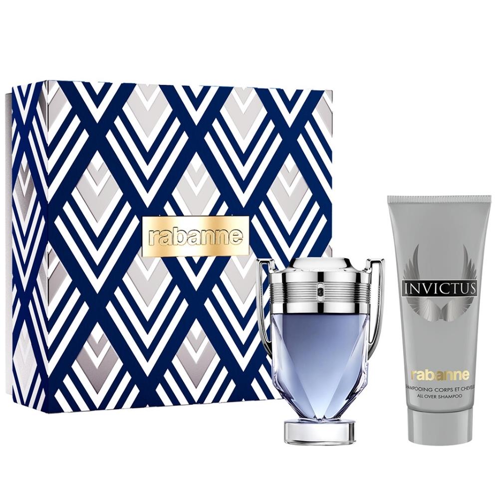Paco Rabanne Invictus EDT 100 ml + All Over Shampoo 100 ml Erkek Parfüm Seti