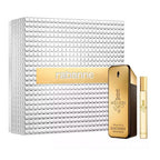 Bonherre mağazasından Paco Rabanne One Million Eau de Toilette set, 100 ml ve 20 ml seyahat boyu içeren lüks erkek parfüm seti.