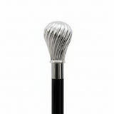 Bonherre mağazasından Pasotti Classic Knob Silver, gümüş kaplama klasik başlı lüks İtalyan el yapımı baston.