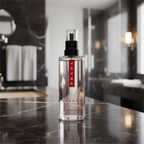 Bonherre mağazasından Prada Luna Rossa Carbon EDT 150 ml Refill, metalik notalı ve mineral derinlikli sürdürülebilir lüks erkek parfümü.