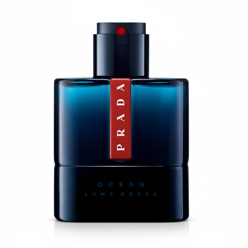Bonherre mağazasından Prada Luna Rossa Ocean, iris ve bergamot notalı modern aromatik erkek parfümü.