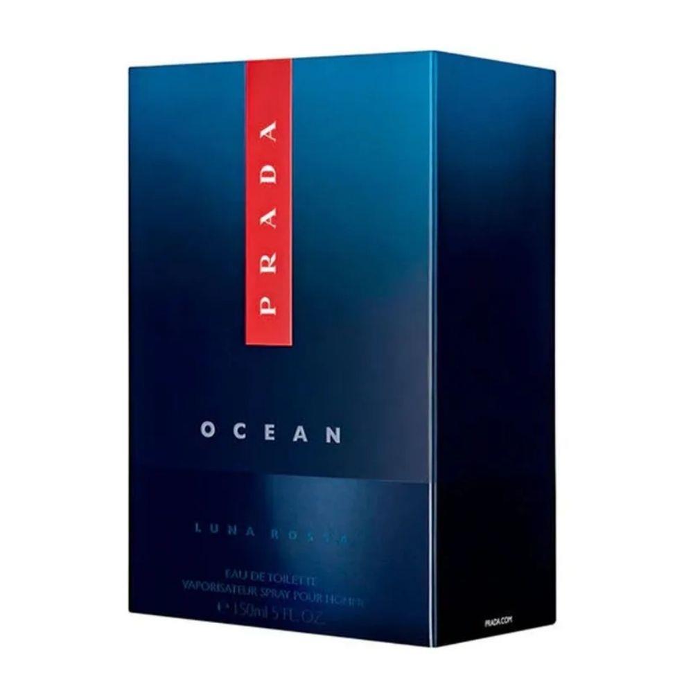 Bonherre mağazasından Prada Luna Rossa Ocean EDT, iris, lavanta ve vetiver notalı lüks okyanus mavisi erkek parfümü.
