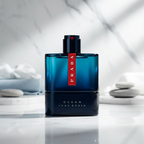 Bonherre mağazasından Prada Luna Rossa Ocean EDT, iris, lavanta ve vetiver notalı lüks okyanus mavisi erkek parfümü.