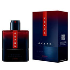 Bonherre mağazasından Prada Luna Rossa Ocean Le Parfum 100 ml, safran ve meşe notalı, doldurulabilir lüks erkek parfümü.