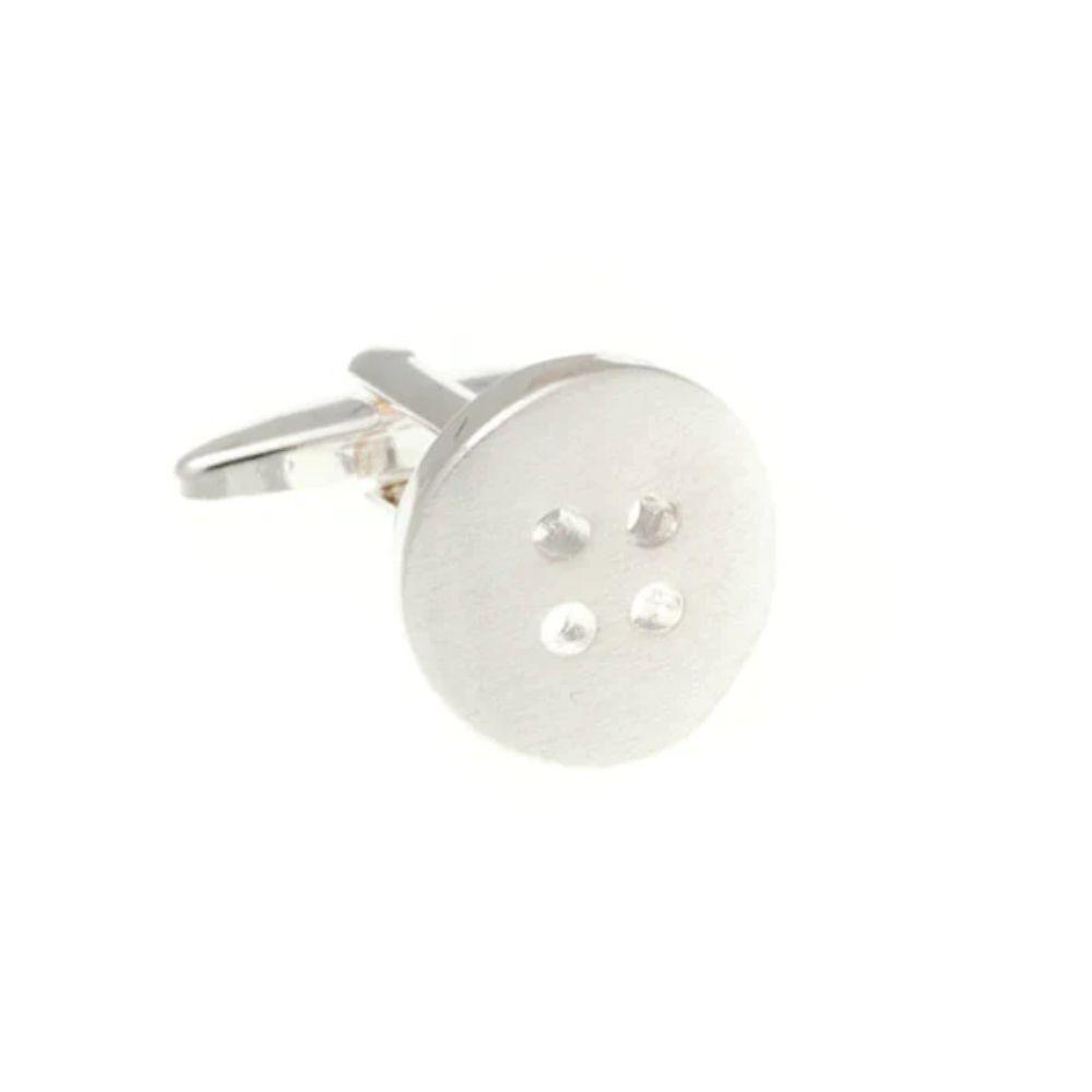 Basit Metal Düğme Kol Düğmeleri - Bonherre