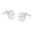 Basit Metal Düğme Kol Düğmeleri - Bonherre