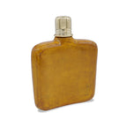 Deri Cep Şişesi - Hardal Altın Çizgili - Bonherre