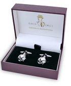 Karmaşık Düğüm Örgü Basitçe Metal Kol Düğmeleri - Bonherre