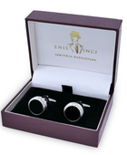 Namlulu Kenar Oniks Kol Düğmeleri - Bonherre