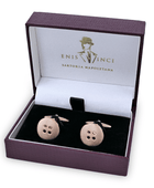 Rose Altın Kaplama Düğmeli Kol Düğmesi - Bonherre