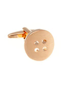 Rose Altın Kaplama Düğmeli Kol Düğmesi - Bonherre