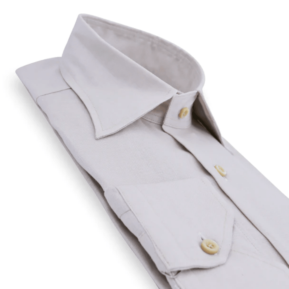 Rubi Bej Keten Gömlek - Bonherre