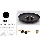 Signature Koleksiyon No1 Oniks Kol Düğmeleri - Bonherre