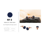 Signature Koleksiyonu No3 Sodalit ve Pembe Altın Kol Düğmeleri - Bonherre