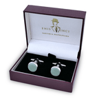 Signature Koleksiyonu No4 Yeşil Aventurin Kol Düğmesi - Bonherre