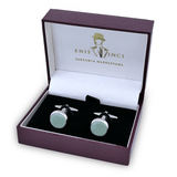 Signature Koleksiyonu No4 Yeşil Aventurin Kol Düğmesi - Bonherre