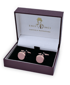 Signature Koleksiyonu No5 Pembe Kuvars Kol Düğmeleri - Bonherre