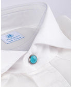 Vanacore Napoli - Beyaz Denim Rodeo Gömlek - Bonherre