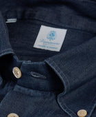 Vanacore Napoli - Koyu Denim Düğmeli Gömlek - Bonherre