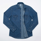 Vanacore Napoli - Mavi Denim Rodeo Gömlek