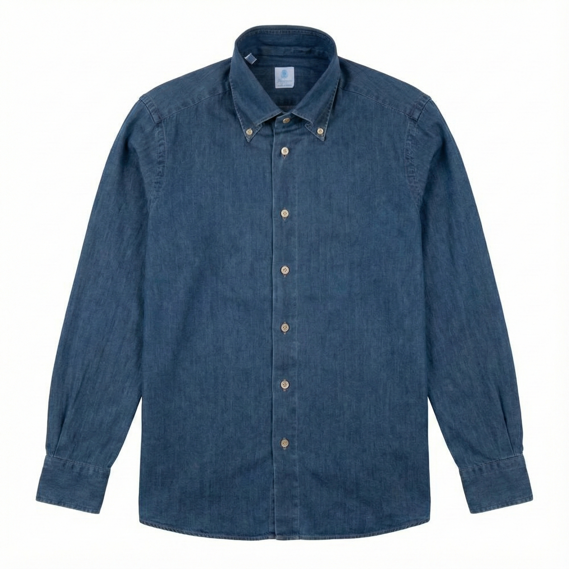 Vanacore Napoli - Orta Kot Düğmeli Gömlek