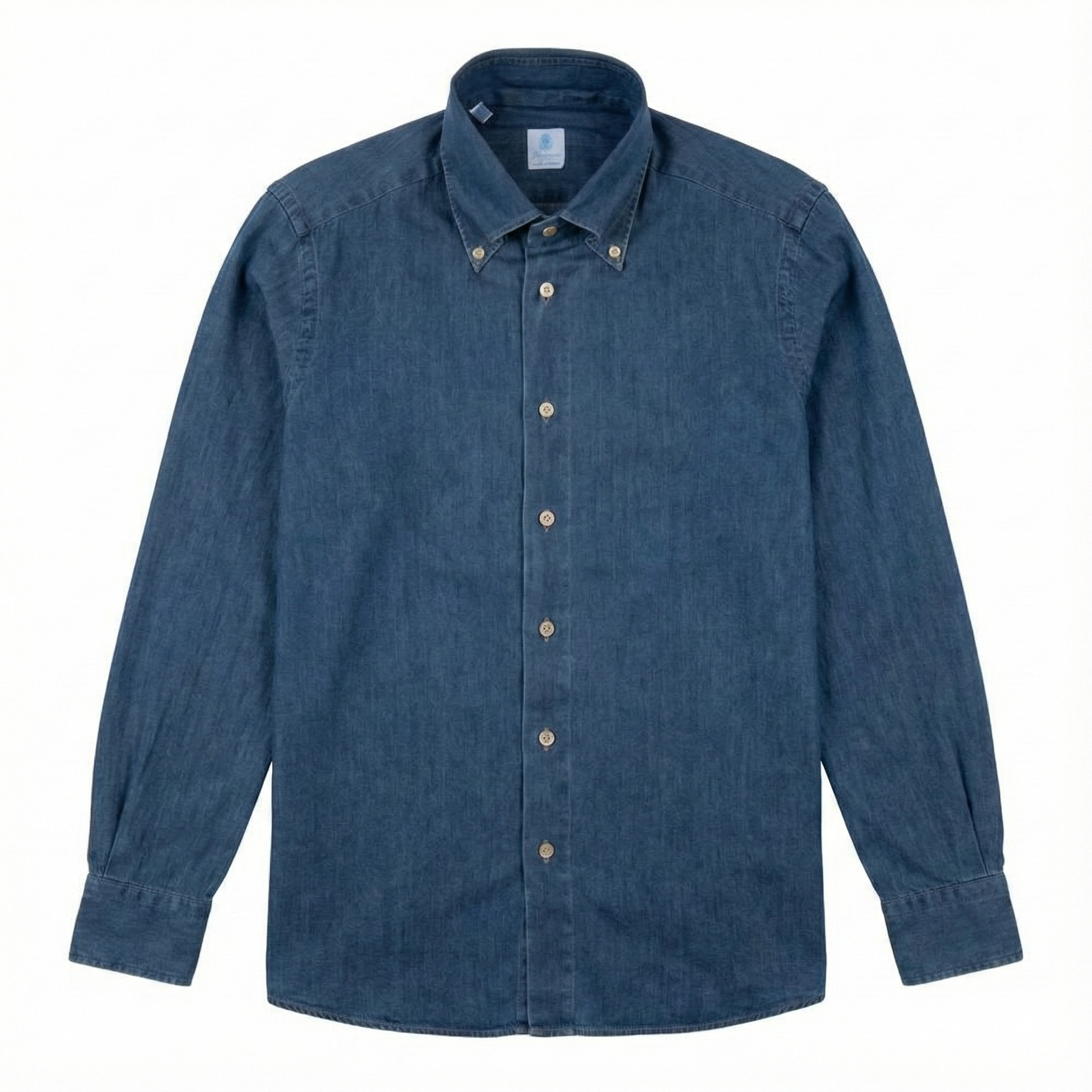 Vanacore Napoli - Orta Kot Düğmeli Gömlek