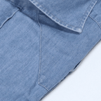 Vanacore Napoli - Orta Mavi Denim Rodeo Gömlek - Bonherre