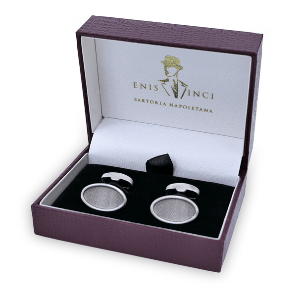 Vintage Stil Balıksırtı Oval Kol Düğmeleri