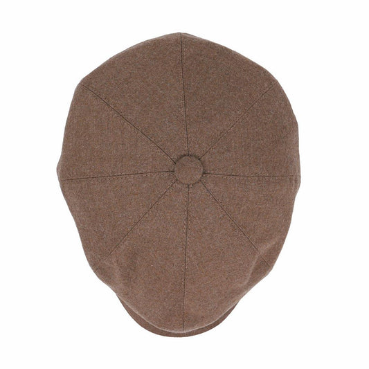 Yün 30's 8 Panel Camel Flanel Şapka - Bonherre