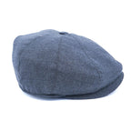 Yün 30's 8 Panel Gri Flanel Şapka - Bonherre