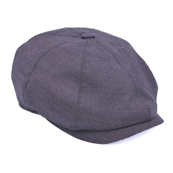Yün 30's 8 Panel Kestane Flanel Şapka - Bonherre
