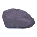 Yün 30's 8 Panel Kestane Flanel Şapka - Bonherre