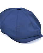 Yün 30's 8 Parça Lacivert Flanel Şapka - Bonherre