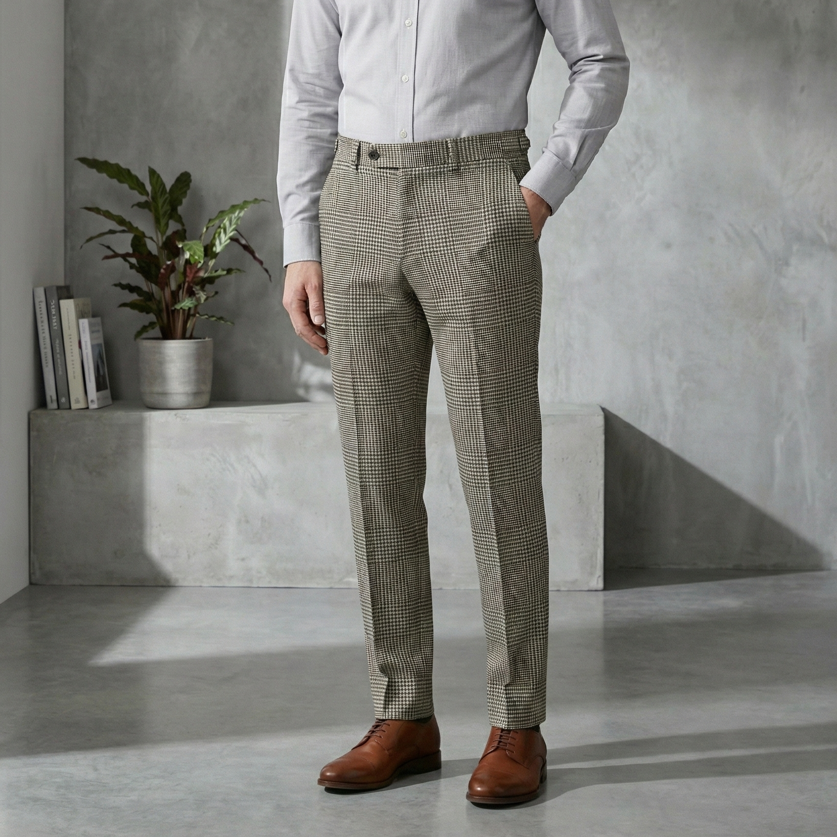 Dress Gordon Geniş Kareli Pantolon