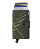 Miniwallet Dikişli Lime Cüzdan - Bonherre