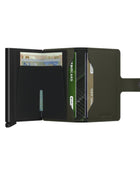 Miniwallet Dikişli Lime Cüzdan - Bonherre