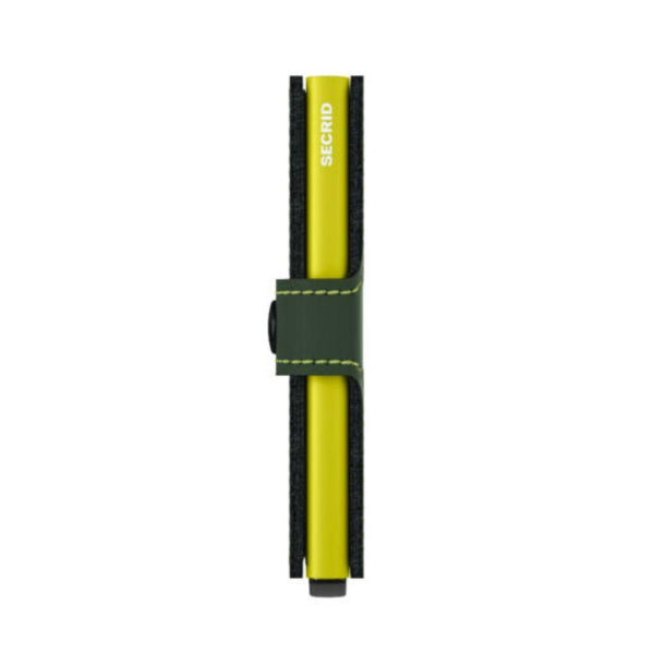 Miniwallet Mat Gri & Lime Cüzdan - Bonherre