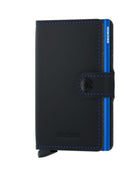 Miniwallet Mat Siyah & Mavi Cüzdan - Bonherre