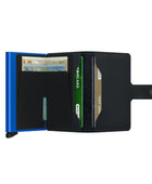 Miniwallet Mat Siyah & Mavi Cüzdan - Bonherre