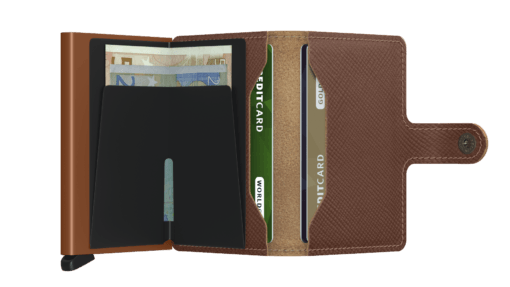 Miniwallet Saffiano Karamel Cüzdan - Bonherre