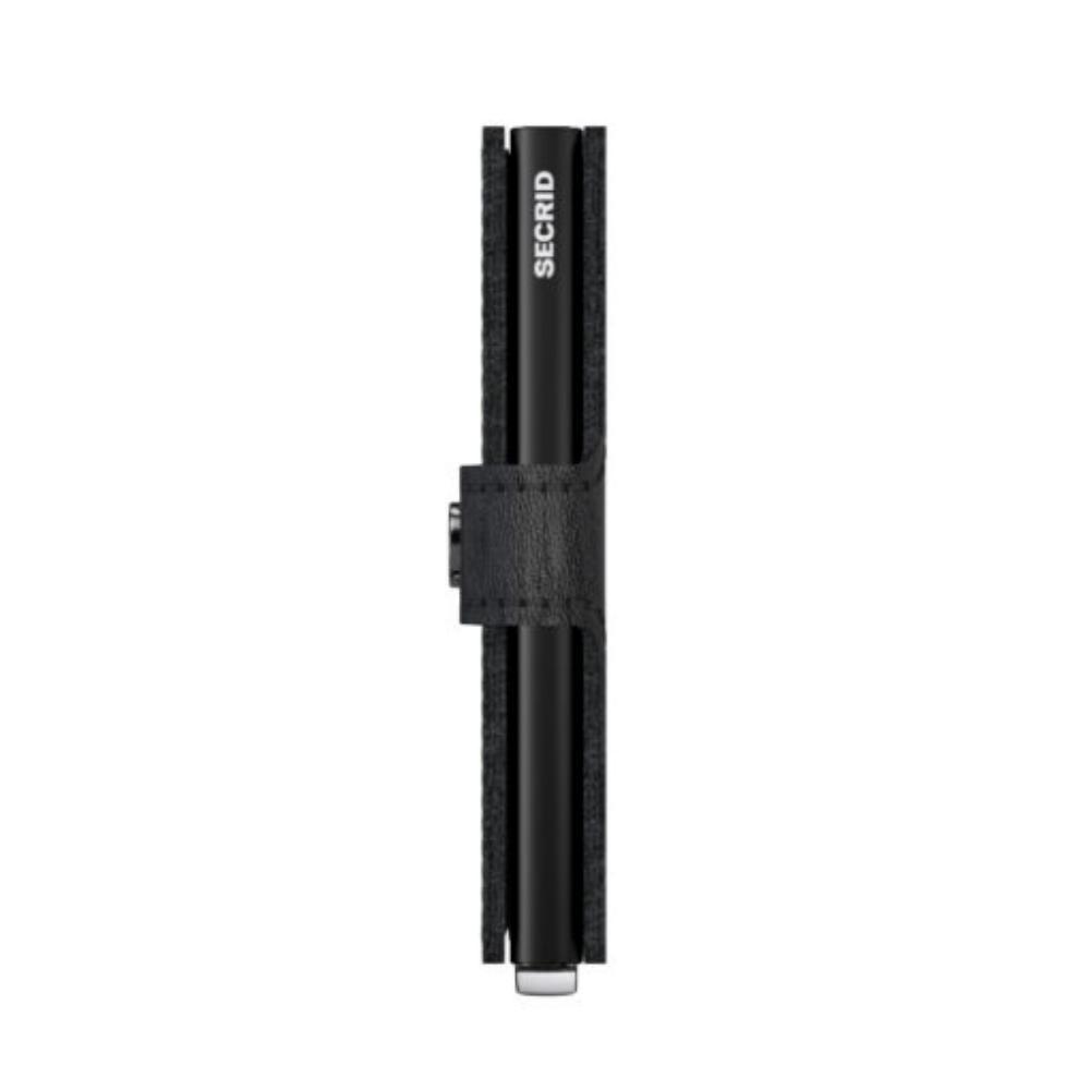 Premium Miniwallet Kabartma Çizgili Siyah Cüzdan - Bonherre