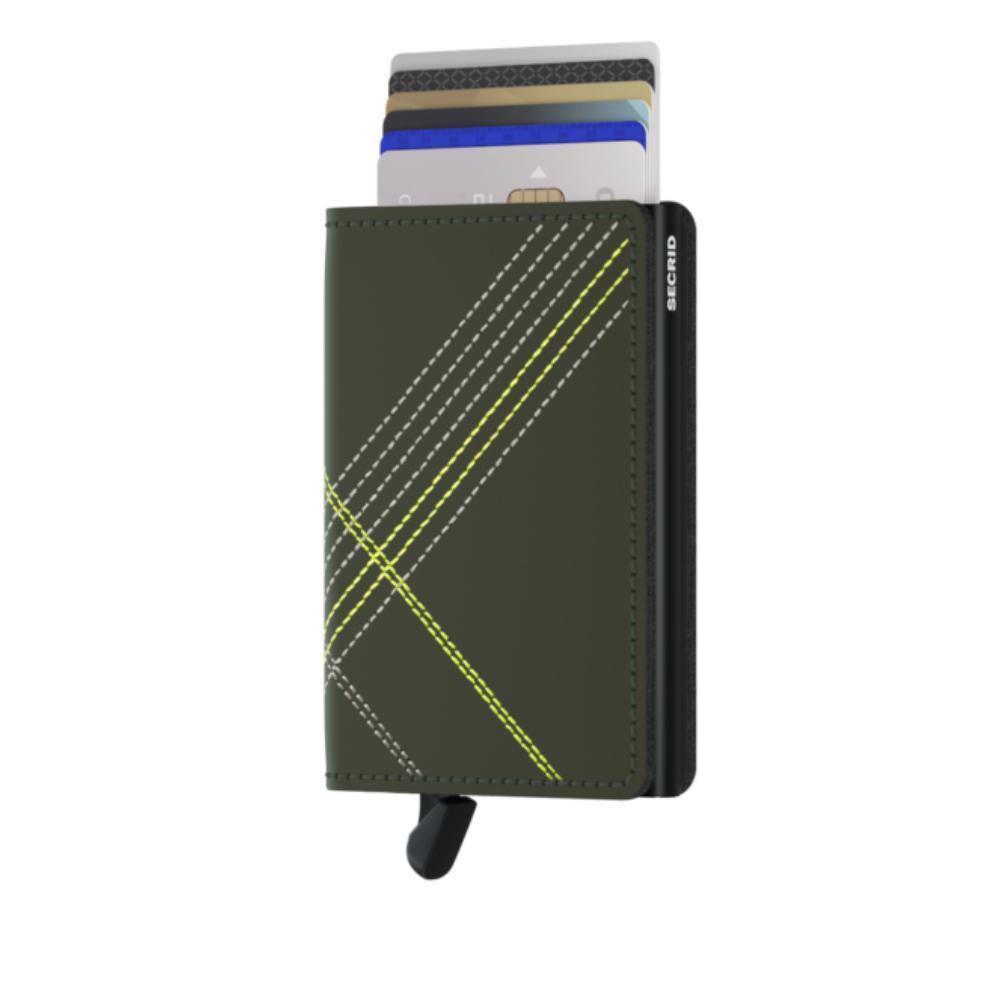 Slimwallet Lime Dikişli Cüzdan - Bonherre