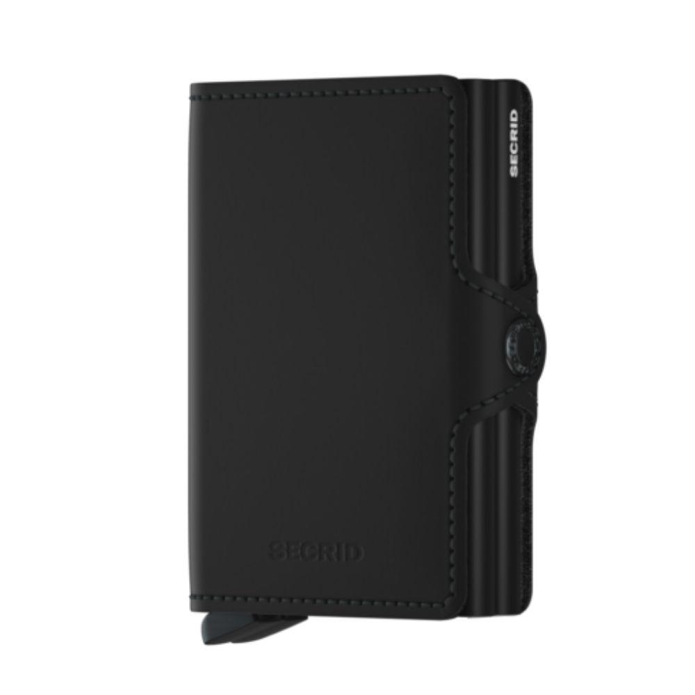 Twinwallet Mat Siyah Cüzdan - Bonherre