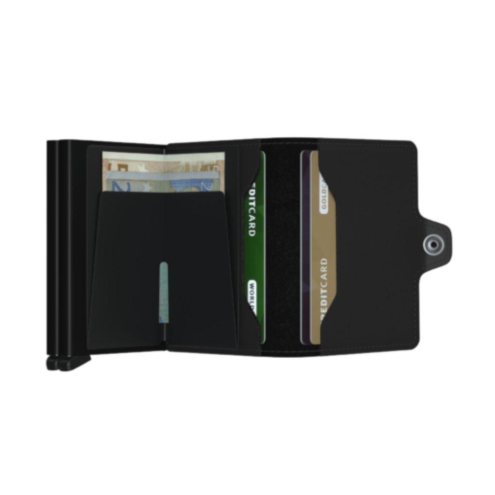 Twinwallet Mat Siyah Cüzdan - Bonherre