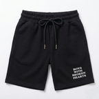 Beyaz Kabartma Baskılı Şort